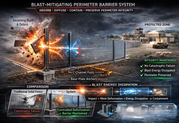 Blast Mitigation Barrier